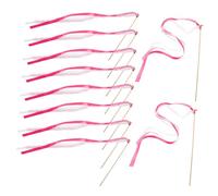 AKOOSY 25pezzi in Legno con Nastro per Feste Compleanni e Ricevimenti di Nozze di Bacchette con Stelle Filanti per Decorazioni Bomboniere e Scatti Fotografici