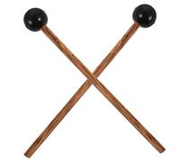 AKOOSY 2pezzi Due Bacchette per Batteria Percussione Testa in Gomma Resistente con Manico in Legno per Musicisti Professionisti e Principianti per Strumenti Percussione come Tamburi