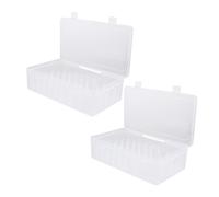 AKOOSY 2pezzi Scatole di Immagazzinaggio in Plastica per Strumenti da Cucire Custodia per Fili e Piccoli Oggetti Design Moderno Ed Elegante Facile da Pulire e Mantenere