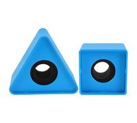AKOOSY 2pezzi Supporto per Logo del Microfono Portatile Bandiera Quadrata e Triangolare per Microfono Accessorio Vuoto per Marchio per Tv Conferenze e Interviste