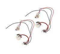 AKOOSY 2sets Kit di Cablaggio per Basso Elettrico Sostituzione Cavo di Trasmissione Cablaggio per Chitarra Accessori per Chitarra Kit di Riparazione