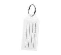 AKOOSY 30 pezzi Targhette Classificatrici per Chiavi con Ribaltabile Plastica Etichette Numerate per Hotel Valigie e Ufficio