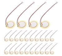 AKOOSY 35 Pezzi Micro Buzzer Piezo Dischi con Fili Sensore Piezoelettrico in Rame per Allarmi e Trigger Batteria Componenti Acustici Potenti e Compatti per Progetti DIY e Professionali