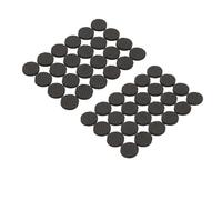 AKOOSY 36 Pezzi Piedini Tavolo Sedia Rotondi Antiscivolo Nero | EVA e Gomma, Texture Unica, per Sedie e Tavolini, Movimento Silenzioso, Tutela Superfici
