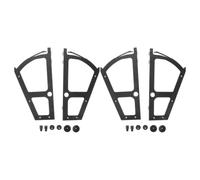 AKOOSY 4 Pezzi Cerniera Ribaltabile per Scarpiera, Plastica Nera, Apertura | Mobile con Sportello a Ribalta, Posizionamento Stabile, Massimizza lo Spazio, Accesso Facile alle Scarpe