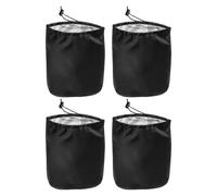 AKOOSY 4 Pezzi Coprischeda per Specchietto Laterale Auto 190t Oxford Nero | Struttura Avvolgente con Bordi Elastici e Coulisse, per Guida in Città e Tempeste di Polvere