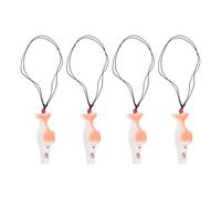 AKOOSY 4 Pezzi Forma di Pesce in Materiale Ceramico Arancione, Tema Marino, | Regalo Subito da Donare, Finitura Raffinata, Portatile, per Eventi Informali e Compleanni