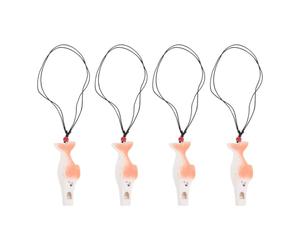 AKOOSY 4 Pezzi Forma di Pesce in Materiale Ceramico Arancione, Tema Marino, | Regalo Subito da Donare, Finitura Raffinata, Portatile, per Eventi Informali e Compleanni