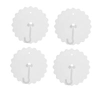 AKOOSY 4 Pezzi Ganci Ventosa per Tende Cupola Abs Resistente con Adesivo Forte per Appendere Zanzariere Soffitto o Muro Facili da Installare e Riutilizzabili
