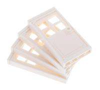 AKOOSY 4 Pezzi Miniature Porte in Plastica per Casa delle Bambole da Design Realistico e Facile Installazione Accessori DIY per Decorazioni di Case in Miniatura