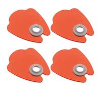 AKOOSY 4 Pezzi Proteggi Dita Schermo Acrilico per Lampada Unghie Uv, Copertura Igienica Arancione Protezione Luce Blu per Uso Personale e Professionale