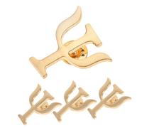 AKOOSY 4 pezzi Spille Lettere Greche Creative in Lega Retrò Spille Psicologia Decorative Unisex per Borse Calzini e Maglioni Pin Originali per Psicologi e Appassionati di Salute Mentale