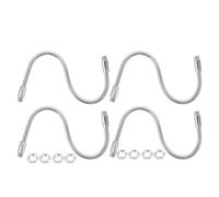 AKOOSY 4 Pezzi Tubo di Prolunga Flessibile a Collo D'oca per Microfono, Estensione Braccio in Metallo Filettata M8 6x250mm, Accessori Supporto Microfono per Registrazione, Podcast