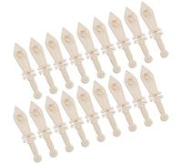 AKOOSY 40 Pezzi Piccolo Coltello Finto in Legno per Lavoretti DIY Tema Pirati, Sagoma in Legno Kaki da Dipingere, Decorazione Appesa per Casa, Creatività Condivisa