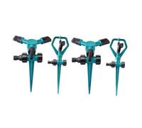 AKOOSY 4pezzi Irrigatori Da Giardino Rotanti Automatici Irrigatori Per Prato e Verdure Ugelli Regolabili Per Diverse Modalità Di Irrigazione