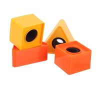 AKOOSY 4pezzi Microfono Logo Microfono Per Interviste e Conferenze Set Resistente Portatile e Colori e Giallo