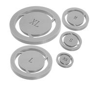 AKOOSY 5 Pezzi Stampo Base Ceramica per Vasi e Mug, Guida Sagoma 8-15 Cm