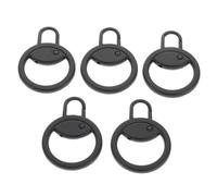 AKOOSY 5 Pezzi Tiretti per Cerniere Zaino e Bagagli, Estensori per Cursori di Cerniera in Lega di Zinco Neri, Sostituzione per Giacche e Valigie, Riparazione Fai da Te per Accessori