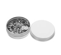 AKOOSY 50 Dorsi a Farfalla per Spille in Metallo Argento Scatola Portaoggetti, Perni di Bloccaggio Sicuri per Badge, Cappelli e Spille da Bavero, Accessori per Artigianato Fai da Te