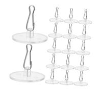 AKOOSY 50 Pezzi Ganci Adesivi Trasparenti per Soffitto Ganci Rimovibili per Decorazioni Natalizie Matrimoni Appendere Lanterna e Piante Dischi Multifunzionali per Diverse