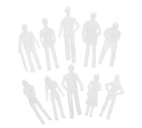 AKOOSY 50 Pezzi Modello Little Man White mini persone assortito minuscolo figure persone sabbiera per mini figurine plastica