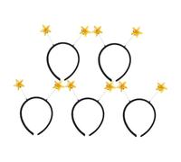 AKOOSY 5pezzi Cercehietto Stella per Capelli Boppers da Testa Forma di Stella Fascia per Capelli Antenna di Natale Cercehietto per Costume di Capodanno Accessori per Novità