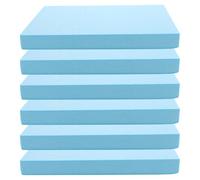 AKOOSY 6 Pezzi Blocco di Schiuma per Modellismo Fai da 30x20x2 CM Blu | Leggero, Flessibile e Stabile, Superficie Piana Liscia per Pittura, Adatto a Scene di Palco e Progetti Creativi