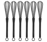 AKOOSY 6 Pezzi Miscelatore per Colorazione Chioma Manuale in Plastica Nera | Miscelazione Uniforme del Colore, Facile da Usare, Strumento Versatile, Adatto alla Tintura dei Chioma