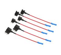 AKOOSY 6 pezzi Portafusibili in Kit Assortito per Auto e Camion Portafusibili Standard in Rame con Slot per Circuiti Adatto Veicoli Barche e Applicazioni Dc
