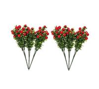 AKOOSY 6 Pezzi Rami di Ciliegie Artificiali Rosse Realistiche per Decorazione Tavolo Rami con Frutti per Matrimonio e Ambienti