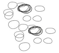 AKOOSY 750pezzi Guarnizioni O-ring in Gomma per Cassetta di Orologio in Misure Kit di Sostituzione di Parti di Riparazione per Copertura Posteriore di Orologio