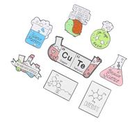 AKOOSY 8 pezzi Spille Smaltate Chimica Spille Laboratorio Leggere e Decorative per Cappelli e Accessori Donna per Feste e Quotidiano