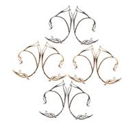 AKOOSY 8pezzi Orecchini Polsino Da Senza Piercing in Retrò Accessori Per Orecchini Clip Per Feste Rinascimentali e Matrimoni