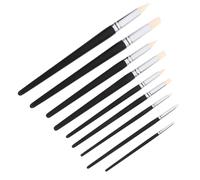 AKOOSY 9 Pezzi Clay Color Shaper con Punta in Gomma Nera Strumenti per Scolpire Modellare e Dipingere Argilla Penne Leggere e Precise per Rimuovere Impronte Penna