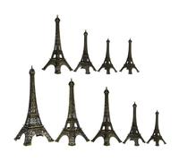 AKOOSY 9 Pezzi Statuina Torre Eiffel in Ferro, Decorazione Elegante
