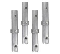 AKOOSY Accessori per Impalcature in Acciaio Argento 4 Pezzi Perni di Bloccaggio Staccabili Resistenti per Ambienti di Costruzione e Ponteggio Trabattello