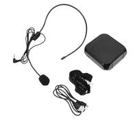 AKOOSY Amplificatore Vocale Semplice alla Moda in Plastico Portatile Wireless Nero Microfono e Tracolla Regolabile per Molte Occasioni
