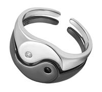AKOOSY Anelli Decorativi Abbinati a Tema Taoista Regali Di Fidanzamento Per Amante Design Regolabile Unisex Adatto Per Anello Di Dito Personalizzato Anello Di Anniversario Regalo Romantic