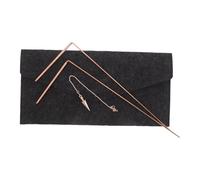 AKOOSY Bacchette da Rabdomante in Ottone con Pendolo Divinatorio e Borsa in Feltro Aste Pieghevoli per Ricerca Acqua Tesori e Caccia AI Fantasmi Strumento Portatile e Resistente per