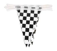 AKOOSY Bandierine da Corsa a Scacchi in Pe, Leggere e Uniche, per Decorazioni Feste di Laurea e Party in Famiglia, Facili da Appendere e Perfette come Photo Props