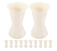 AKOOSY Base Portafiori Rotonda in Plastica Resistente, Supporto per Composizioni Floreali da Tavolo, Porta Bouquet Centrale per Decorazioni Casa e Eventi, Set da 12 Pezzi Taglia Media