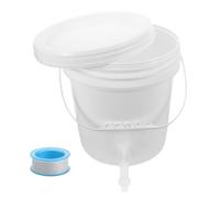 AKOOSY Bidoncino Acqua con Rubinetto in Plastica da 10l per Stoccaggio Acqua Campeggio, Resistente e Raffinato per Uso Esterno Facile e Pratico