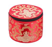 AKOOSY Borsa Porta Ciotola Tibetana Per Meditazione Con Cerniera Custodia Pratica e Resistente Per Ciotole Cantanti Design Doppio Uso e Sicurezza Aggiuntiva