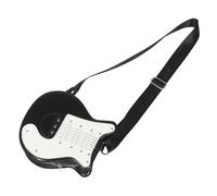 AKOOSY Borsa Tracolla Forma Chitarra Nera in PU Resistente Borsa Donna Unica Tema Musicale per Feste e Vacanze Originale per Amanti della Musica