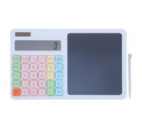 AKOOSY Calcolatrice Tascabile Solare e Silenziosa con Display a 12 Cifre, Materiale Abs Resistente, Doppia Alimentazione per Ufficio e Spazi Condivisi