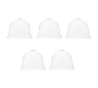 AKOOSY Campana da Giardino Trasparente 10x10 Cm, Copertura Protettiva in Plastica per Piantine, Cupola di umidità Prese d'Aria Regolabili, Protezione Antigelo per Orto e Balconi, Set da