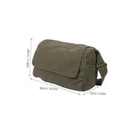 AKOOSY Canvas Messenger Bag Large Crossbody Shoulder Tote For Women And Men Lightweight Convertible Laptop Satchel With Ample Storage For School Work Travel