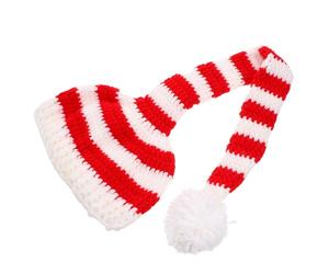 AKOOSY Cappello Natale per Ragazzo Ragazza Design a Coda Lunga in Filato di Lana Rosso, Comodo da Indossare per Fotografia e Attività Commemorative