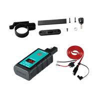 AKOOSY Caricatore Compatto Sae con Voltmeter e Interruttore USB Type-c Rapida Ricarica Adattatore per Telefono con Cavo per Veicoli Elettrici
