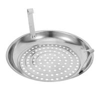 AKOOSY Cassetto Raccogli Cenere in Acciaio Inox per Secchio Braciere Esterno, Contenitore Resistente con Fori Aria per Spegnimento Rapido, Accessorio Compatto per Griglia e Braciere